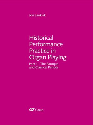 cover image of Historical Performance Practice in Organ Playing (without music book)